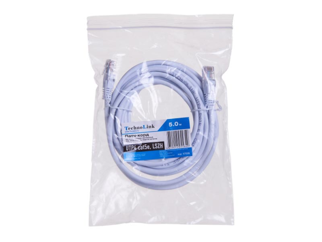 Патч корд 5 метров, UTP4, cat.5, чистая медь, кабель для интернета RJ45 с переходником RJ-45 на RJ-45 в комплекте, белый Патч корд 5 метров, UTP4, cat.5, чистая медь, кабель для интернета RJ45 с переходником RJ-45 на RJ-45 в комплекте, белый