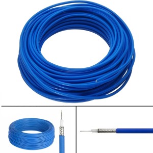 Кабель коаксиальный полужесткий RG-405 (CF-086-50-FEP), 50 Ом, многожильный, тефлоновая оболочка