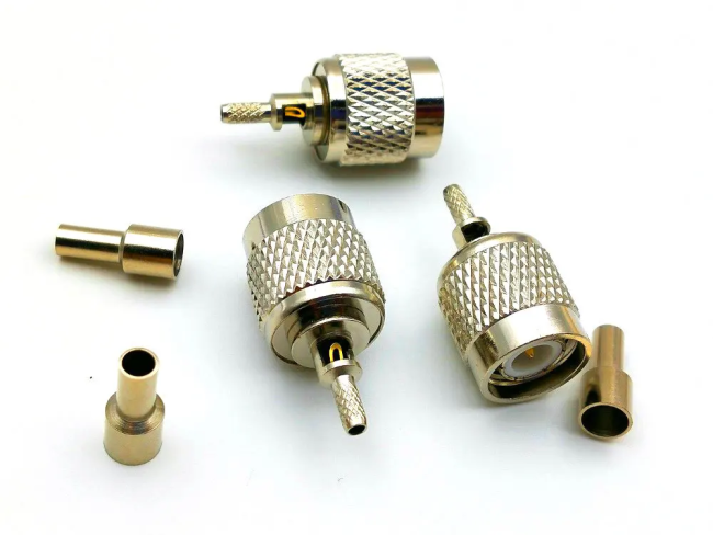 Разъем TNC-male под кабель RG174, RG178, RG316, 50 Ом, обжимной под пайку, 4 шт.