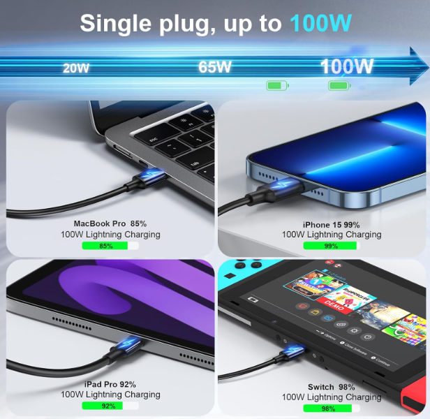 Зарядная станция (YMX-320W) с 4 Type-C и 4 USB портами, общая мощность 320 ватт, серый металлик Зарядная станция (YMX-320W) с 4 Type-C и 4 USB портами, общая мощность 320 ватт, серый металлик
