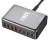 Зарядная станция (YMX-320W) с 4 Type-C и 4 USB портами, общая мощность 320 ватт, серый металлик