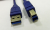Кабель USB-A-male - USB-B, синий, Netko 1,5 метра