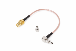 Универсальный пигтейл SMA-female с накручивающимся переходником TS9 и CRC9, 4 шт.