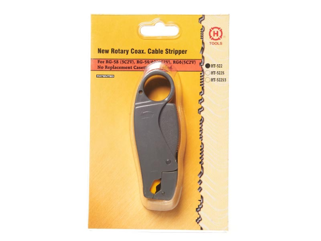 Инструмент для разделки коаксиального кабеля RG58, RG59, RG62, RG6, NetKo HT-322