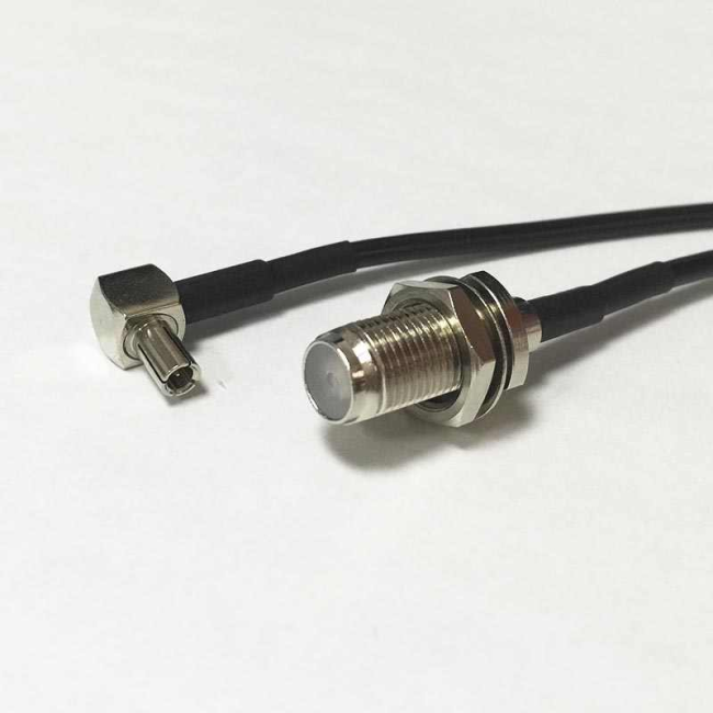 Пигтейл TS9-female на F-female, кабель RG-174, длина 150 мм Пигтейл TS9-female на F-female, кабель RG-174, длина 150 мм