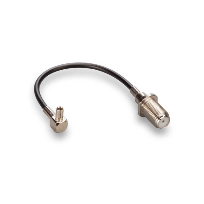 Пигтейл TS9-female на F-female, кабель RG-174, длина 150 мм Пигтейл TS9-female на F-female, кабель RG-174, длина 150 мм