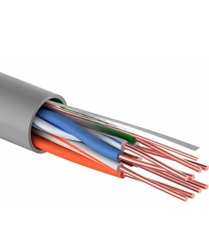 Кабель витая пара UTP, cat.5e (24AWG), 4 пары, CCA, внутренний, Eletec, 305 метров