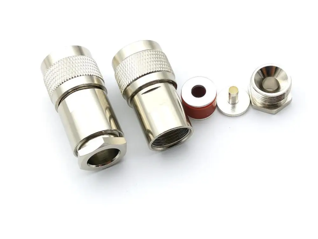 Разъем UHF-male (PL259) под кабель 10D-FB, прижимной (сборный) под пайку, 10 шт.