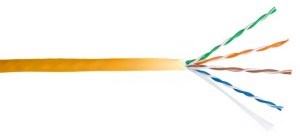 Кабель витая пара UTP, cat.5e, 4 пары, LSZH, CCA, Eletec, внутренний, 5 метров