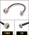 Комплект пигтейлов F-male - TS9, кабель RG174, 50 Ом, 15 см, 6 шт