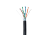 Кабель витая пара FTP 4 пары, чистая медь (BC), cat.5e, 24AWG, для внешней прокладки, черный, 260м. с коннекторами и колпачками в комплекте