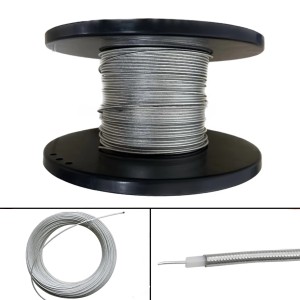 Кабель коаксиальный полужесткий RG-402 (CF-141-50), 50 Ом, многожильный, серебряный