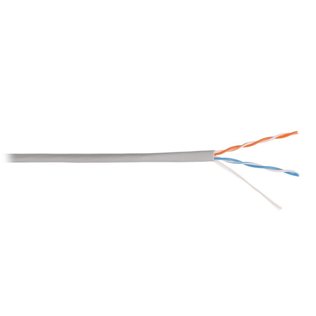 Кабель витая пара UTP 2 пары, медь, cat.5е, моножильный, для внутренней прокладки, 10 метров