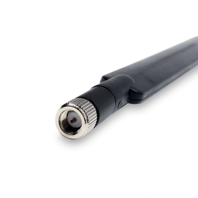 KC5-800-2700 SMA-male широкополосная штыревая 3G/4G антенна (5дБ), черная, 2 шт.