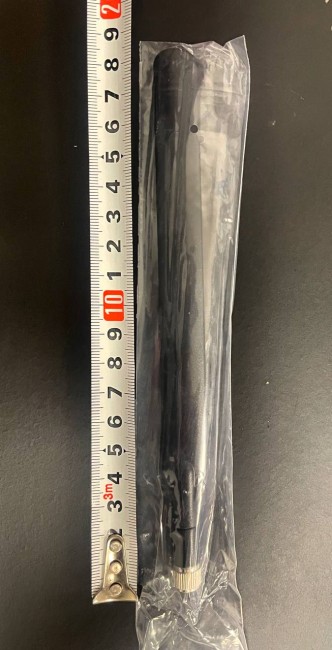 KC5-800-2700 SMA-male широкополосная штыревая 3G/4G антенна (5дБ), черная, 2 шт.