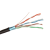 Кабель витая пара FTP 4 пары, чистая медь (BC), cat.5e, 24AWG, для внешней прокладки, черный, 110м. с коннекторами и колпачками в комплекте