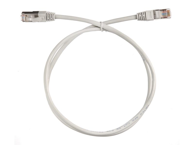 Патч корд 3 метра, UTP4, cat.6, медный, интернет кабель RJ45 с переходником RJ-45 на RJ-45 в комплекте, серый