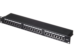 Патч-панель FTP, 19', 24 порта, RJ45, cat.5е, 1U, Krone Type, Netko