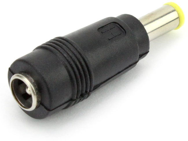 Переходник питания с гнезда 5,5х2,5 на штекер 5,5х2,1 (подпружиненные контакты)
