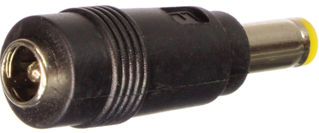 Переходник питания с гнезда 5,5х2,5 на штекер 5,5х2,1 (подпружиненные контакты)