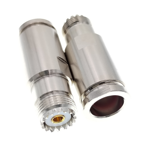 Разъем UHF-female (SO239) под кабель 10D-FB, прижимной (сборный) под пайку, 1 шт.