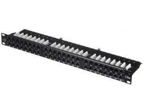 Патч-панель UTP, 19', 48 портов, cat.5е, 1U, Dual Type, компактная, Netko