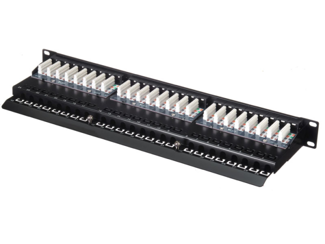 Патч-панель UTP, 19', 48 портов, cat.5е, 1U, Dual Type, компактная, Netko Патч-панель UTP, 19', 48 портов, cat.5е, 1U, Dual Type, компактная, Netko