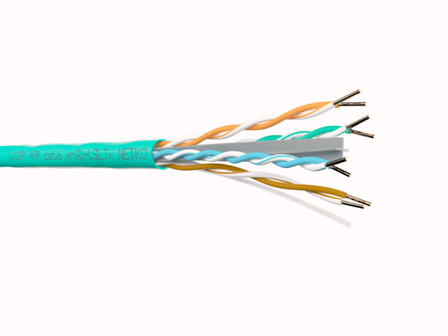 Кабель витая пара UTP4, cat.6, 23AWG, чистая медь, нг(А)-LSLTx, проходит Fluke test, 25 метров