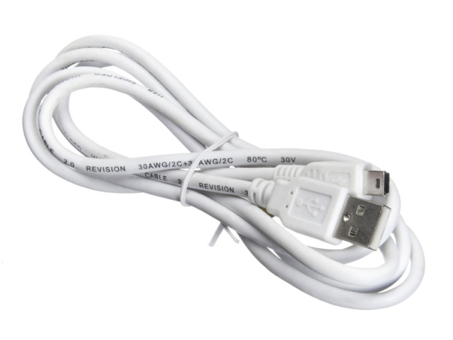 Кабель USB-A-male - mini USB-B, белый, Netko, 1,5 метра
