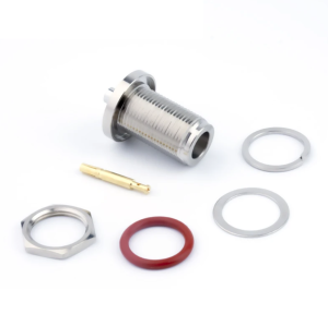 Разъем N-female под полужесткий кабель RG405 (0.086"), сборный, под пайку, 10 шт.