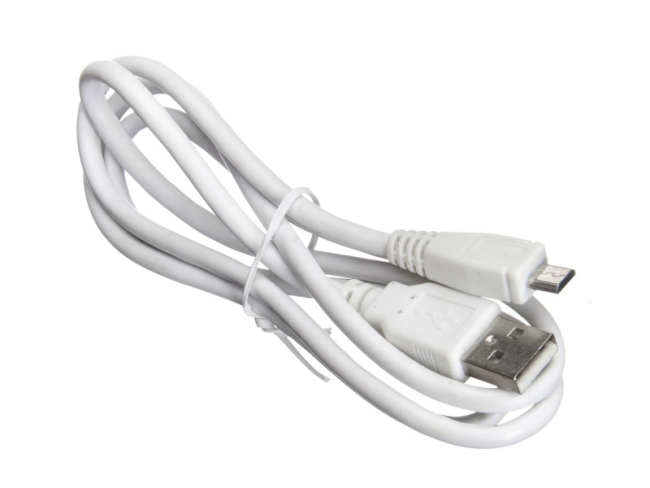 Кабель USB-A-male - micro USB, белый, Netko, 1 метр