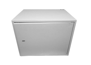 Антивандальный Шкаф 9U распашного типа, (Ш*Г*В 600*450*470мм) 19' направляющие, передняя дверь металл, замок, серый Netko