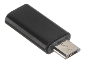 Переходник гнездо Type-C - micro USB-male, Netko, черный
