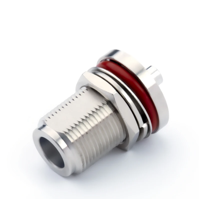 Разъем N-female под полужесткий кабель RG405 (0.086"), сборный, под пайку, 2 шт.