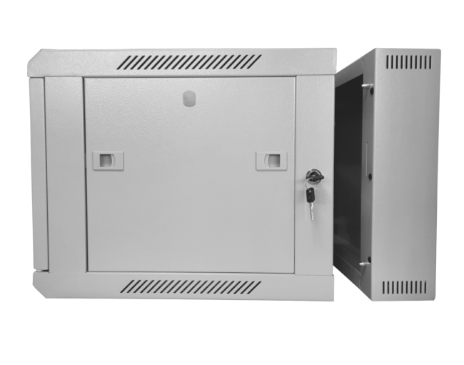 Шкаф настенный 6U серия DUO (600х550х370), 2-х секционный, передняя дверь металл, собранный, серый Netko Шкаф настенный 6U серия DUO (600х550х370), 2-х секционный, передняя дверь металл, собранный, серый Netko