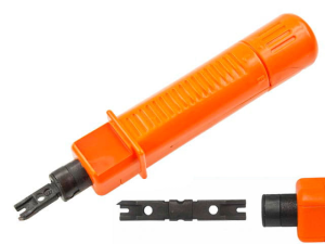 Инструмент для заделки витой пары, сетевых розеток, патч-панелей, ударный тип 110 (аналог HT-3140)