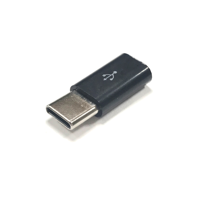 Переходник штекер Type-C - micro USB-male, Netko, черный