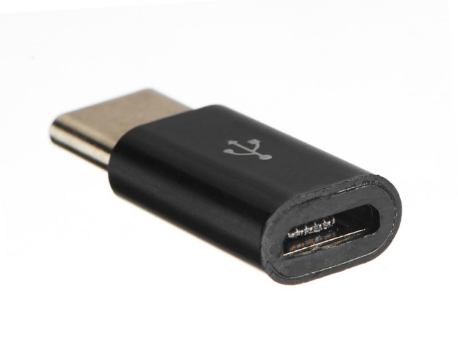 Переходник штекер Type-C - micro USB-male, Netko, черный