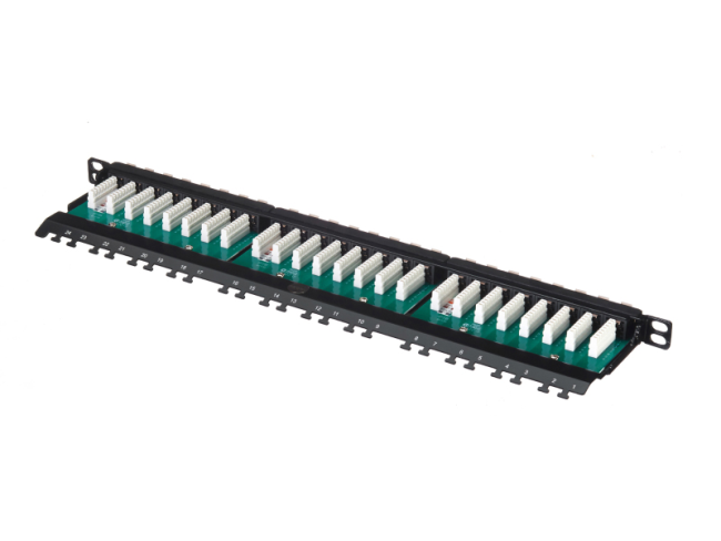 Патч-панель UTP, 19', 24 порта, cat.6, 0,5U, Dual Type, Netko Патч-панель UTP, 19', 24 порта, cat.6, 0,5U, Dual Type, Netko