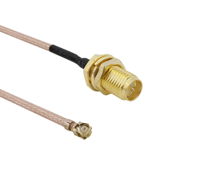 Комплект пигтейлов RP-SMA-female - U.FL (IPEX), кабель RG178, 50 Ом, 15 см, 6 шт