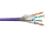 Кабель витая пара S/FTP4 cat.7, 23AWG, чистая медь, нг(А)-HF LSZH, фиолетовый, проходит Fluke Test, Netko, 150 метров