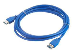 Кабель USB-A-male - USB-A-female, синий, Netko, 3 метра