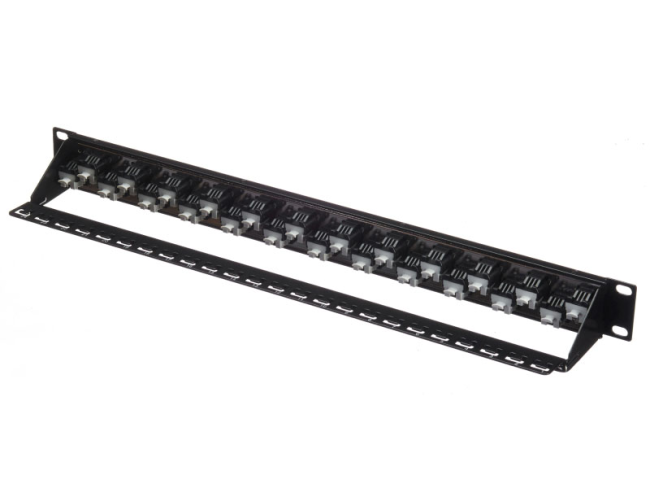 Патч-панель UTP, 19', 24 порта, RJ45, cat.6а, 1U, Dual Type IDC, Netko Патч-панель UTP, 19', 24 порта, RJ45, cat.6а, 1U, Dual Type IDC, Netko