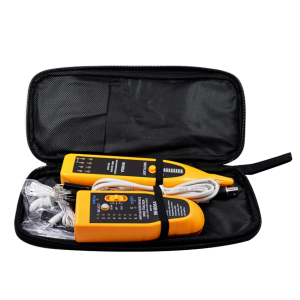 Трассоискатель кабельный CHIPAL WH-806A (WH806A) с LAN-тестером, BNC, RG9/11/12/45, тональный генератор с разъемами крокодил, чехол