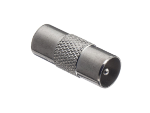 Переходник TV-male - TV-male, цинк, покрытие никель, Netko, 4 шт