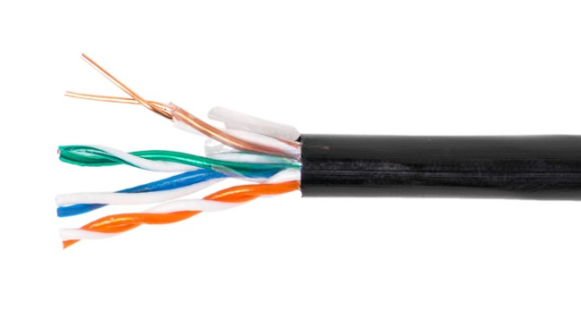 Кабель витая пара UTP, cat.5e, 4 пары (жила 0,51), уличный, Сарансккабель, 35 метров Кабель витая пара UTP, cat.5e, 4 пары (жила 0,51), уличный, Сарансккабель, 35 метров