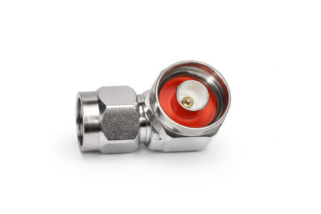 Угловой переходник N-male - N-male (шестигранный), 50 Ом, 2 шт