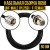 Кабельная сборка RG-58 (UHF-male (PL259) - F-female), 0,5 метра