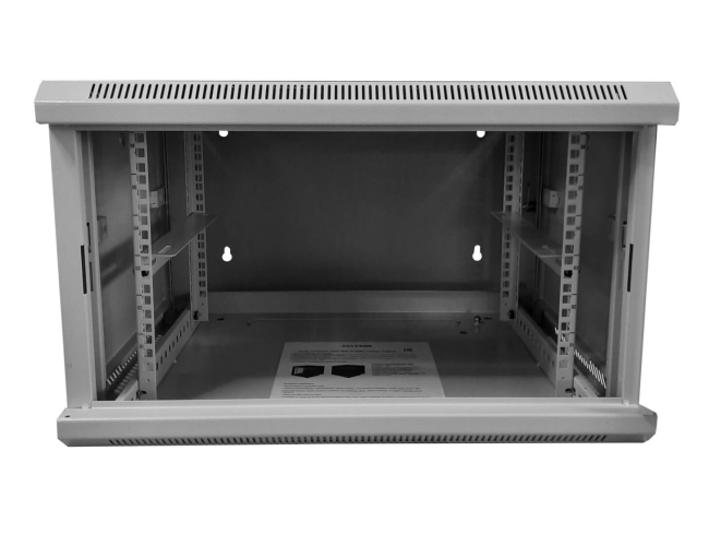 Шкаф настенный 9U серия DUO (600х550х500), 2-х секционный, передняя дверь металл, собранный, серый Netko Шкаф настенный 9U серия DUO (600х550х500), 2-х секционный, передняя дверь металл, собранный, серый Netko
