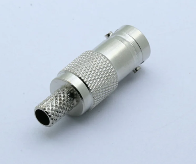 Разъем BNC-female под кабель RG58, обжимной под пайку, 2 шт.